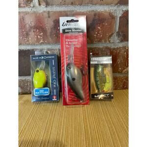 Lunkerhunt, Livingston, H2O Express Crank Bait Freshwater Lures Lot of 3